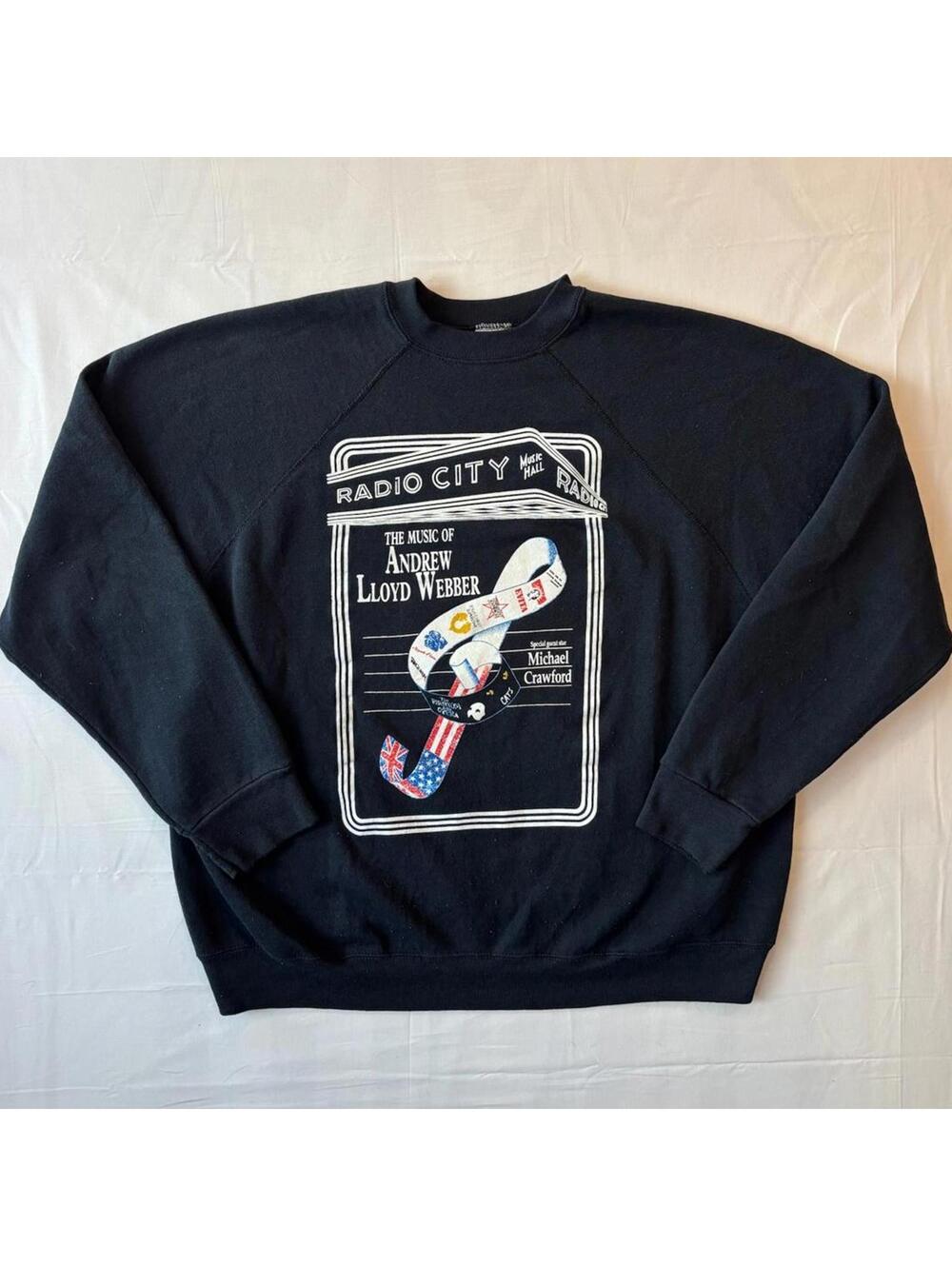 VTG '92 Andrew Lloyd Webber Opening Night Radio City Music Hall Sweatshirt XL